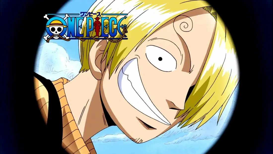Sanji with a huge grin
