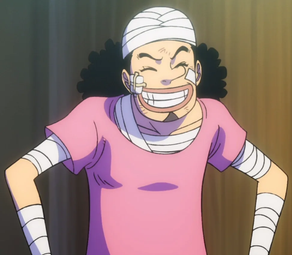 Usopp laughing
