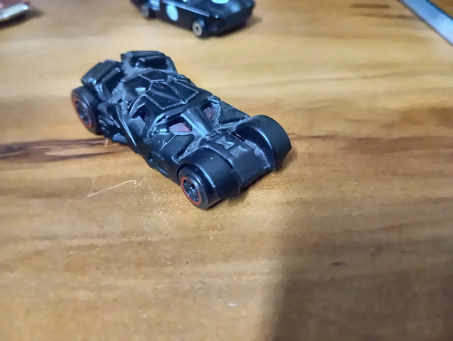 a Hot Wheels Batmobile