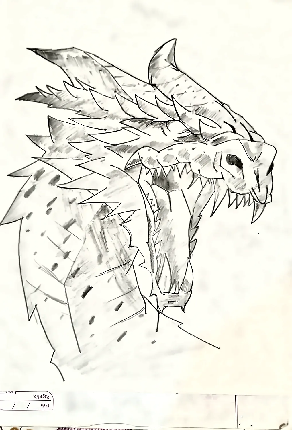 my pencil drawing of a dragon