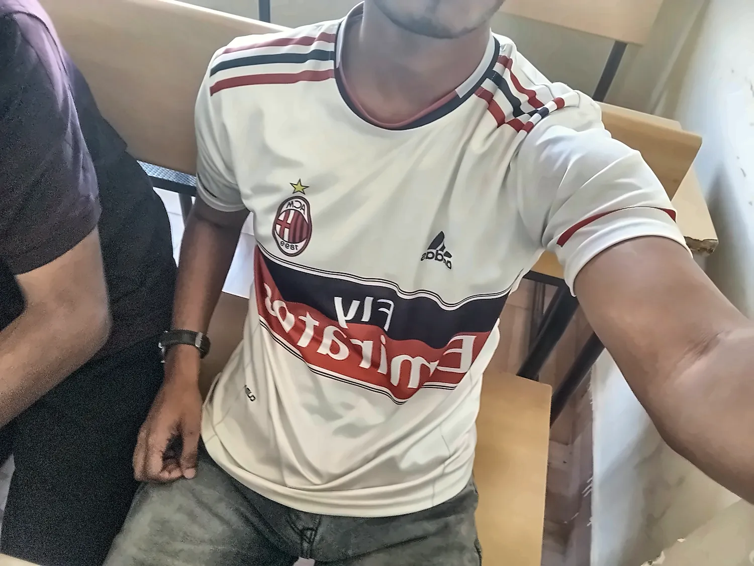 me in an AC Milan kit